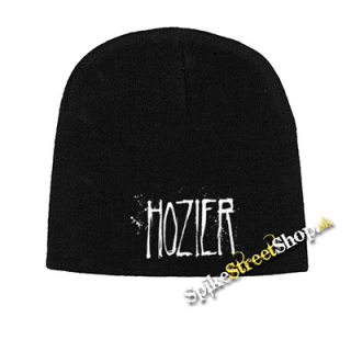 Čierna zimná čiapka HOZIER - Logo Singer