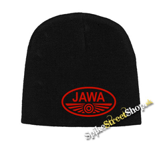Čierna zimná čiapka JAWA - Motorbike Legendary Logo