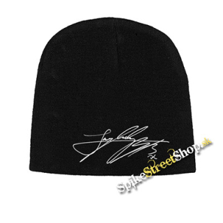 Čierna zimná čiapka JUNGKOOK - Signature