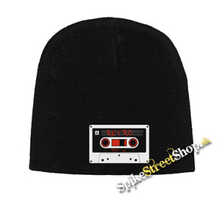Čierna zimná čiapka KAZETA RETRO
