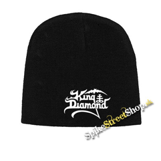 Čierna zimná čiapka KING DIAMOND - Logo