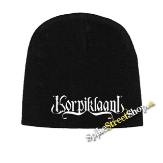 Čierna zimná čiapka KORPIKLAANI - Logo