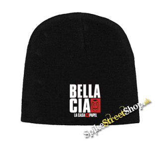 Čierna zimná čiapka LA CASA DE PAPEL - Bella Ciao