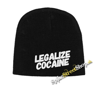 Čierna zimná čiapka LEGALIZE COCAINE