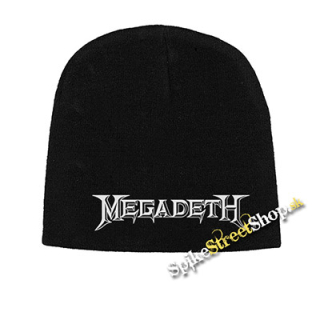 Čierna zimná čiapka MEGADETH - Logo