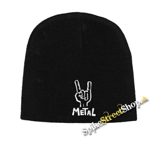 Čierna zimná čiapka METAL