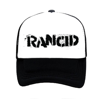 RANCID - Logo - čiernobiela sieťkovaná šiltovka model "Trucker"
