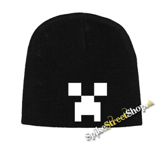 Čierna zimná čiapka MINECRAFT - Creeper
