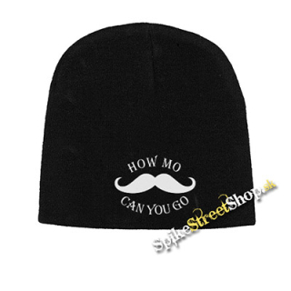 Čierna zimná čiapka MUSTACHE - How Mo Can You GO