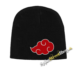 Čierna zimná čiapka NARUTO - Akatsuki Obláčik