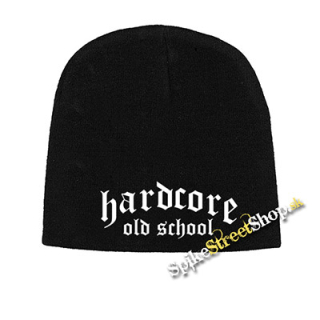Čierna zimná čiapka OLD SCHOOL HARDCORE