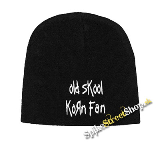 Čierna zimná čiapka OLD SKOOL KORN FAN