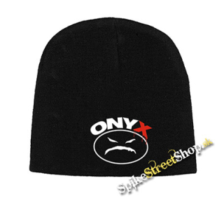 Čierna zimná čiapka ONYX - Logo