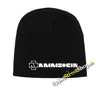 Čierna zimná čiapka RAMMSTEIN - Logo