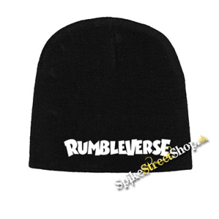 Čierna zimná čiapka RUMBLEVERSE - Logo White