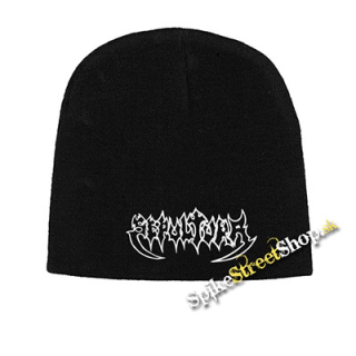 Čierna zimná čiapka SEPULTURA - Old School Logo