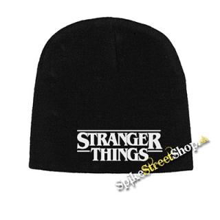 Čierna zimná čiapka STRANGER DANGER - Logo