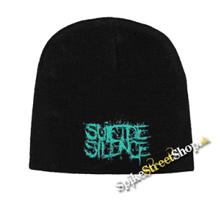Čierna zimná čiapka SUICIDE SILENCE - Turquoise Logo