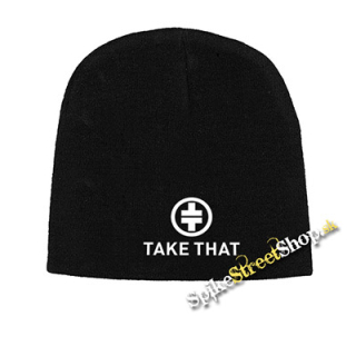 Čierna zimná čiapka TAKE THAT - Logo