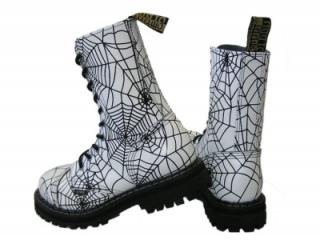 Topánky STEEL - SPIDERS WHITE - 10 dierkové