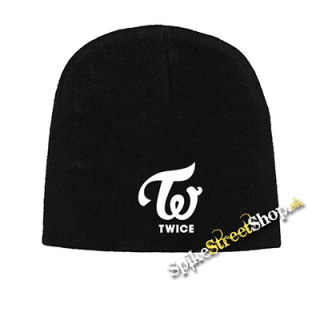 Čierna zimná čiapka TWICE - Logo