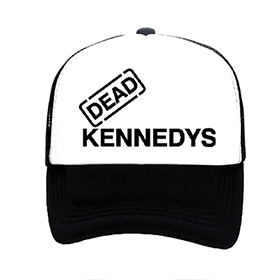 DEAD KENNEDYS - Black Logo Motive 2 - čiernobiela sieťkovaná šiltovka model "Trucker"