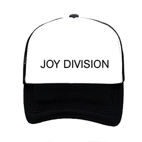 JOY DIVISION - Logo - čiernobiela sieťkovaná šiltovka model "Trucker"