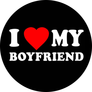 I LOVE MY BOYFRIEND - odznak