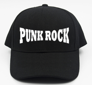 PUNKROCK - Logo Motív 1 - čierna šiltovka (-30%=AKCIA)