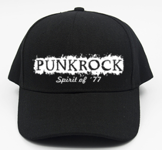 PUNKROCK - Spirit of´77 - čierna šiltovka (-30%=AKCIA)