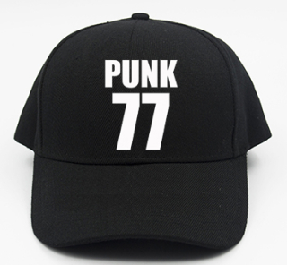 PUNK 77 - Slogan - čierna šiltovka (-30%=AKCIA)