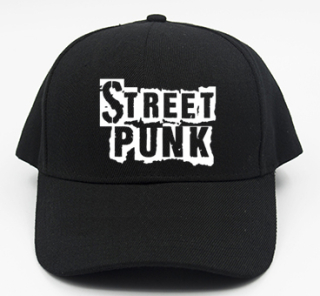 STREET PUNK - čierna šiltovka (-30%=AKCIA)