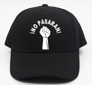 NO PASARAN! - čierna šiltovka (-30%=AKCIA)