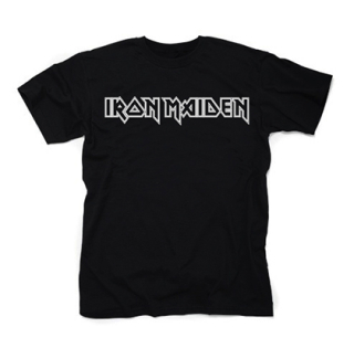 IRON MAIDEN - Logo White - čierne detské tričko