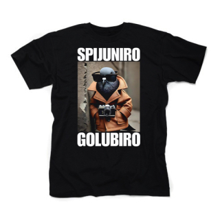 SPIJUNIRO GOLUBIRO – Italian Brainrot Meme - čierne pánske tričko