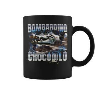 Hrnček BOMBARDINO CROCODILO - čierny