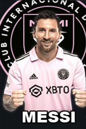 LIONEL MESSI - Inter Miami CF - vlajka