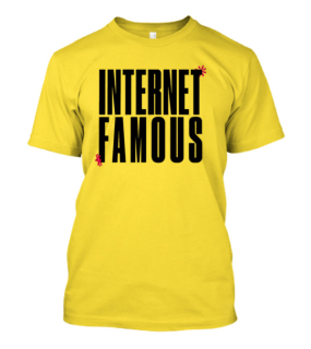 6ARELYHUMAN - Internet Famous - farebné pánske tričko
