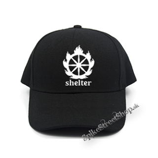 SHELTER - Logo - čierna šiltovka (-30%=AKCIA)