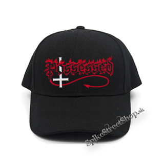 POSSESSED - Logo Red White - čierna šiltovka (-30%=AKCIA)