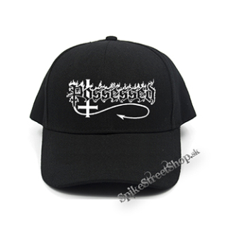 POSSESSED - Logo White - čierna šiltovka (-30%=AKCIA)