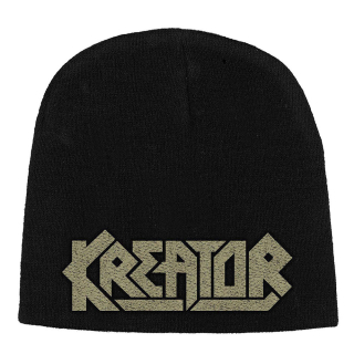 Čierna zimná čiapka KREATOR - Logo Olive