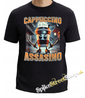 CAPPUCCINO ASSASSINO - Italian Brainrot Meme - čierne detské tričko