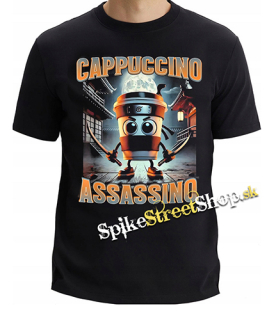 CAPPUCCINO ASSASSINO - Italian Brainrot Meme - čierne detské tričko