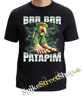 BRR BRR PATAPIM - Italian Brainrot Meme - čierne pánske tričko