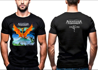 AVANTASIA - Here Be Dragons Cover - čierne detské tričko