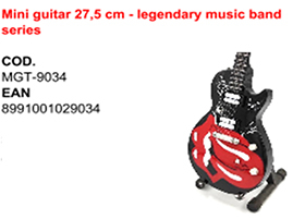 Gitara ROLLING STONES - TONGUES MGT-9034 - Mini Guitar USA