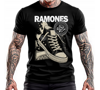 RAMONES - Sneakers Presidential Seal - čierne detské tričko