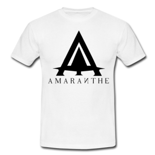 AMARANTHE - Black Logo - biele pánske tričko