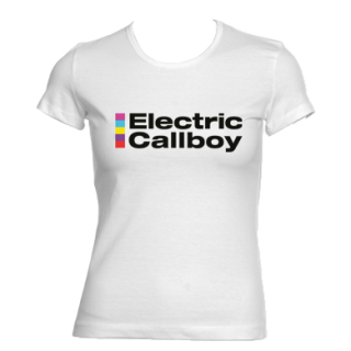ELECTRIC CALLBOY - Logo - biele dámske tričko
